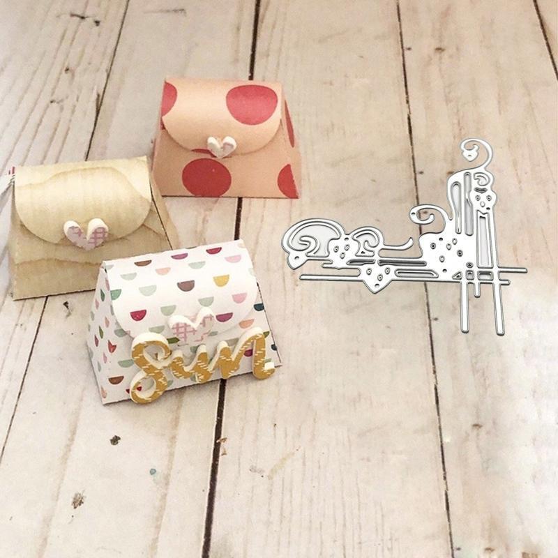 Strawberry Heart Corner Lace Metal Cutting Dies Stencil DIY Scrapbook Template