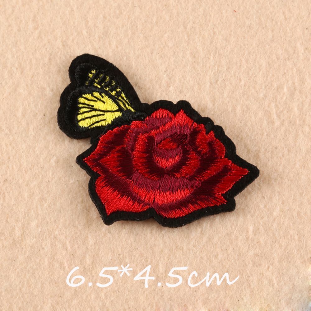 11pcs/set New Craft Motif Jeans Embroidered Applique Patch Flowers Sew/Iron on
