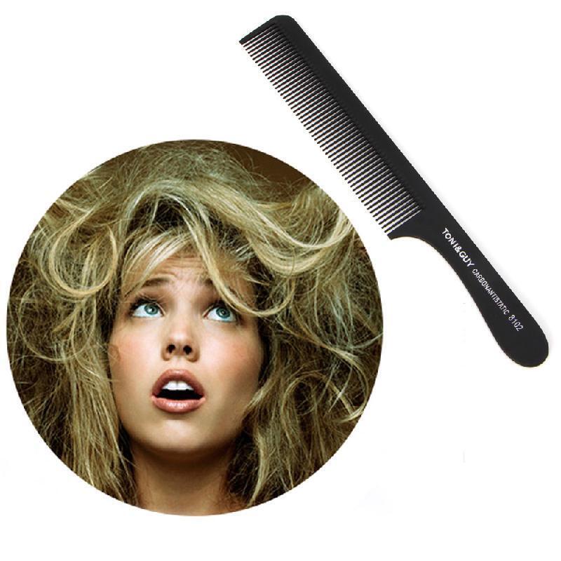 Professional Fine-tooth Metal Pin Hairdressing Hair Style Rat Tail Comb