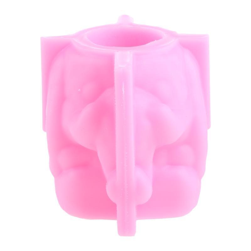 Elephant Flowerpot Pen Holder UV Epoxy Mold Cement Plaster Clay Silicone Mould