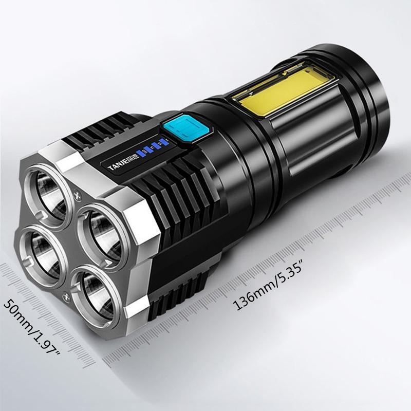 Strong Light LED Flashlight Handheld Spotlight Multi-Functional Flashlight