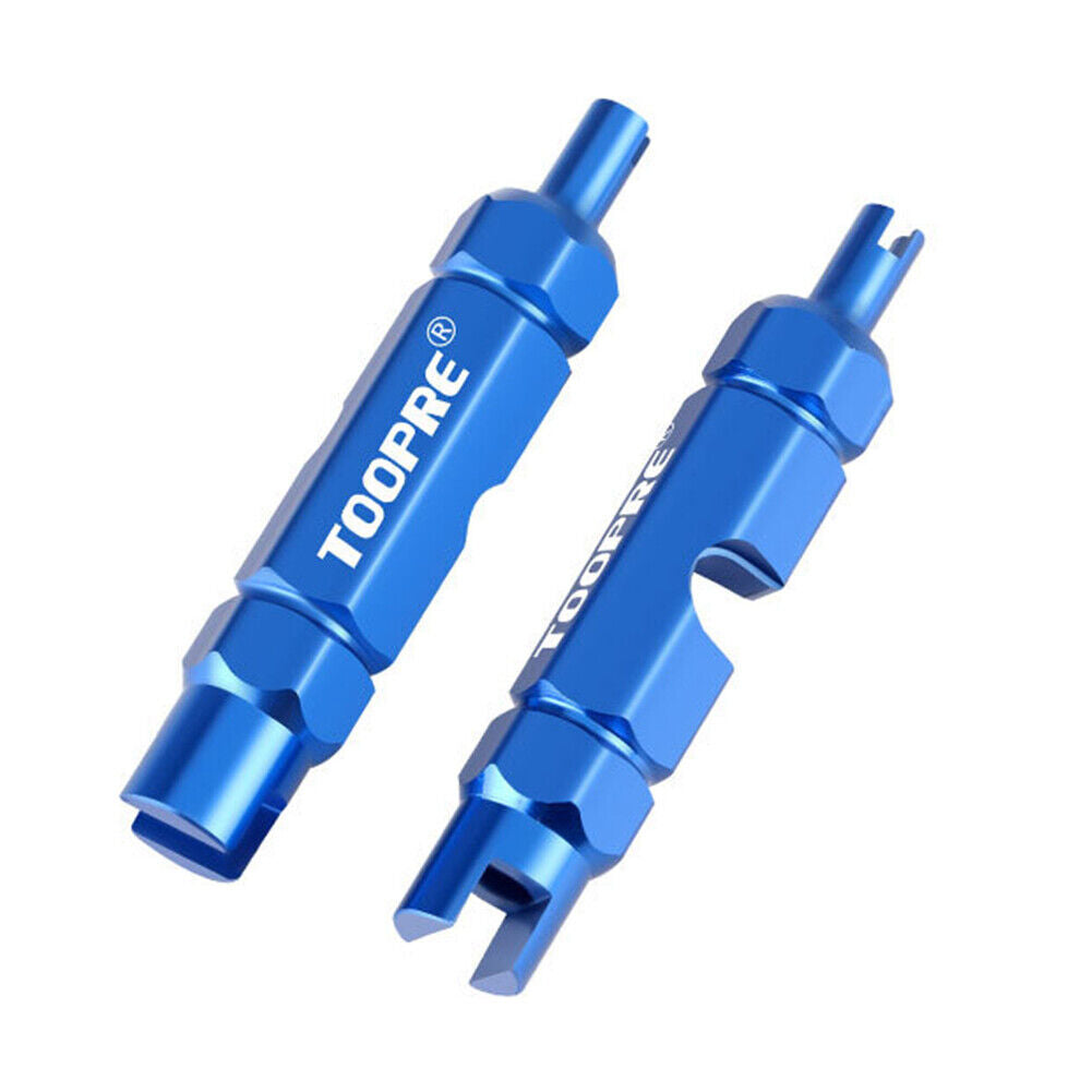 TOOPRE Bicycle Bike Valve Core Tube Wrench Nozzle Removal Tool (Blue)