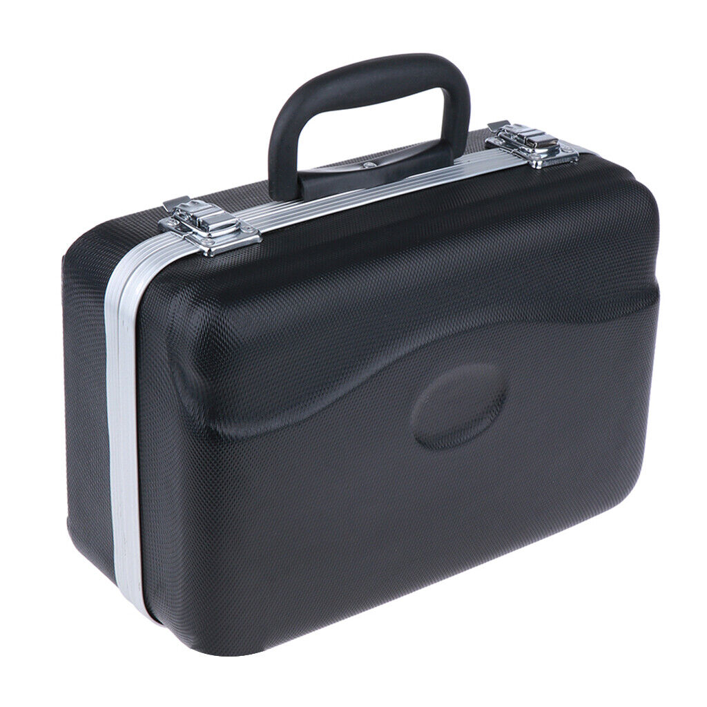 Pressure-proof Pocket Trumpet Case Suitcase with  Handle Black