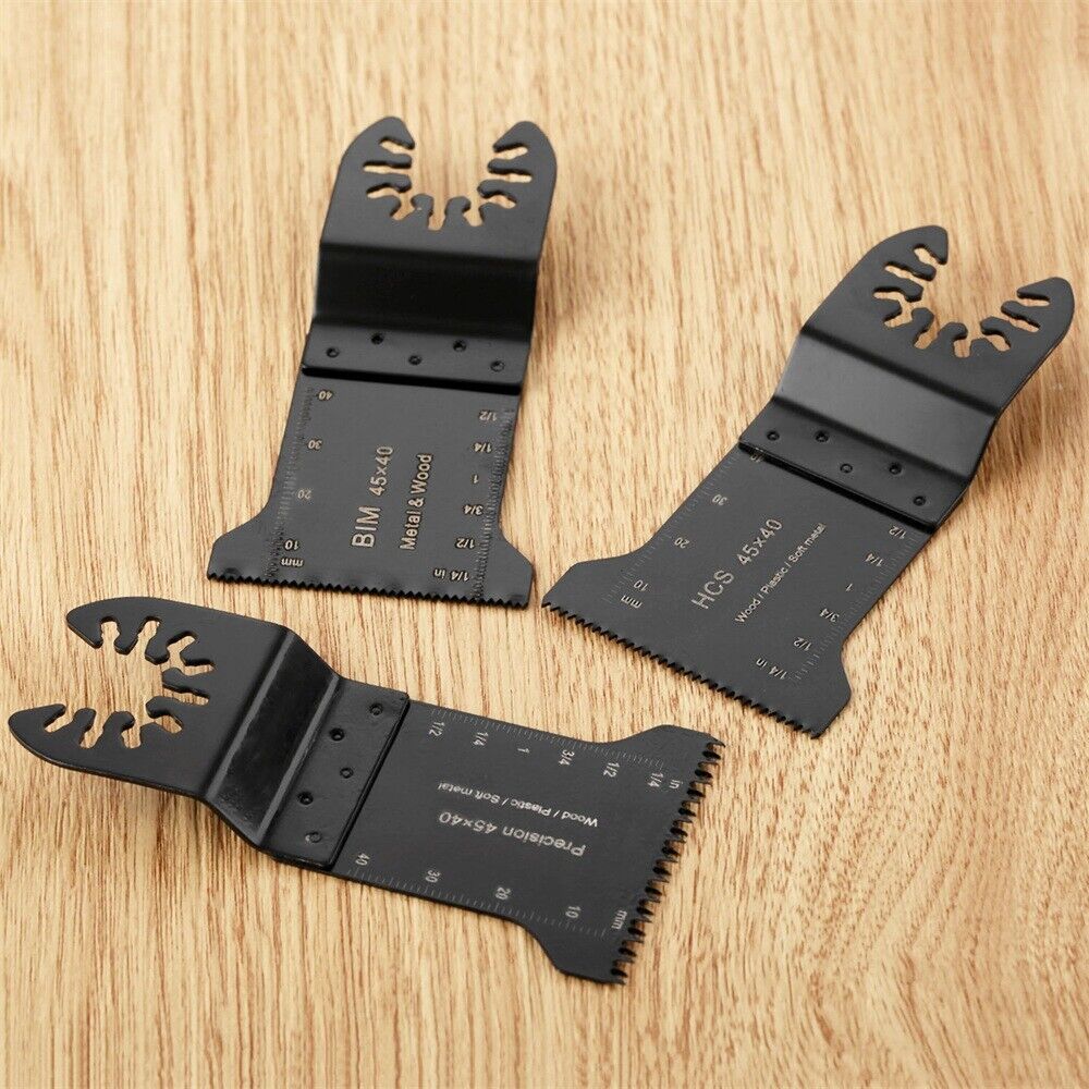 3pcs Pro HCS Precision E-Cut/Bi-metal Saw Blades Cutting Oscillating Multi Tool