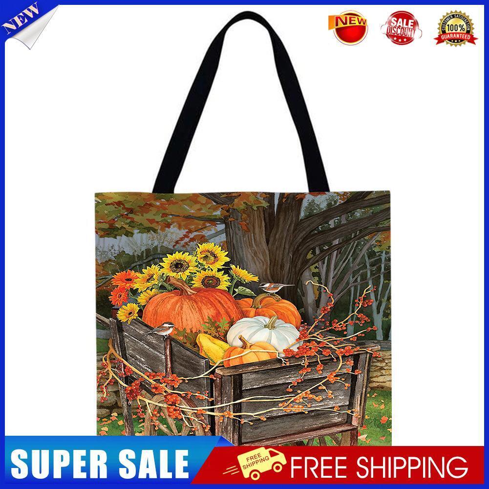 plant Printed Shoulder Shopping Bag Casual Large Tote Handbag (40*40cm)