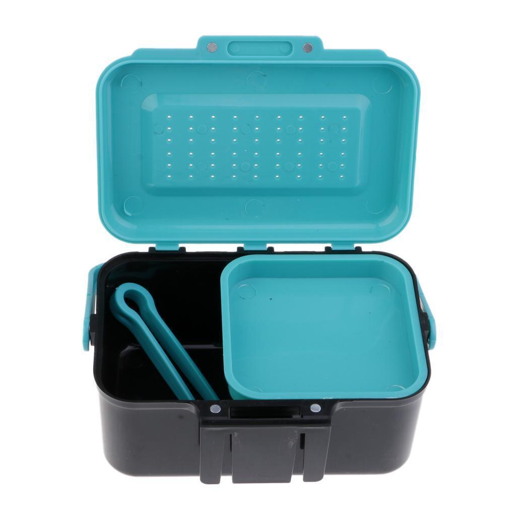Small Fishing Bait Fishing Box  Red Worm Lure Bait Box Saltwater