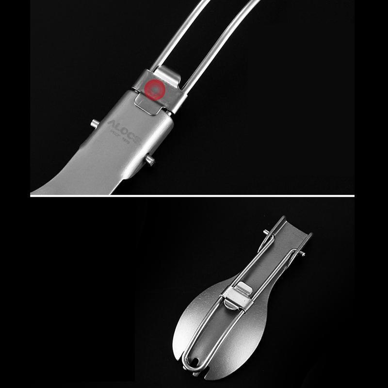 3 pcs Folding Dinner Flatware Utensils Stainless Steel Camping Picnic Durable