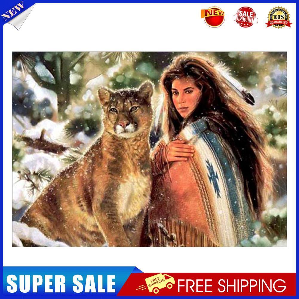 Beauty Big Cat 5D Diamond Painting Embroidery DIY Cross Stitch Home Decor