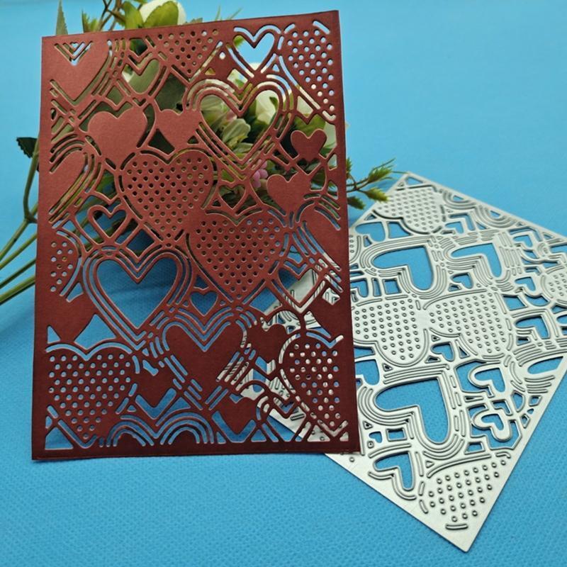 Love Heart Die-Cut Metal Die Cutting Mold Embossing Stencil for DIY Scrapbooking