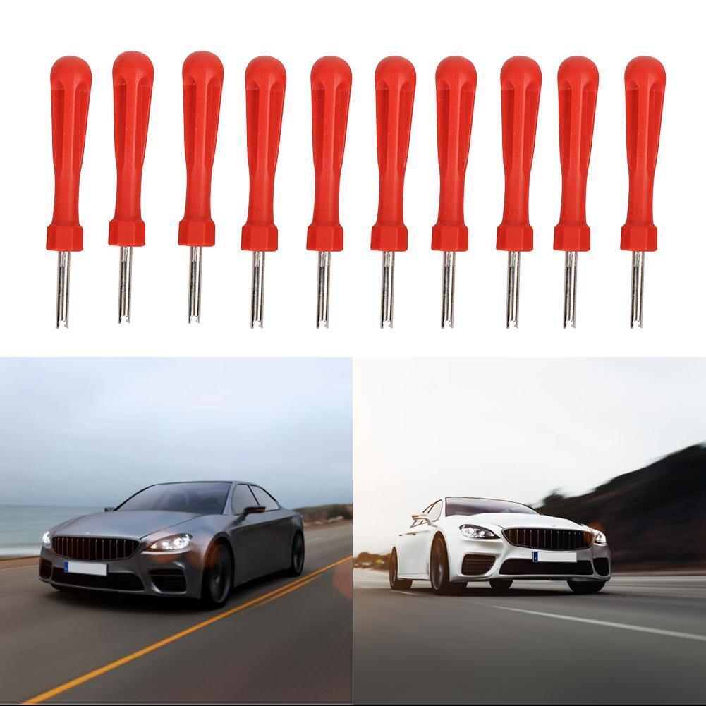 10pcs Tire Valve Core Removal Tools Wrenches Valve Stems Caps Repair Tools