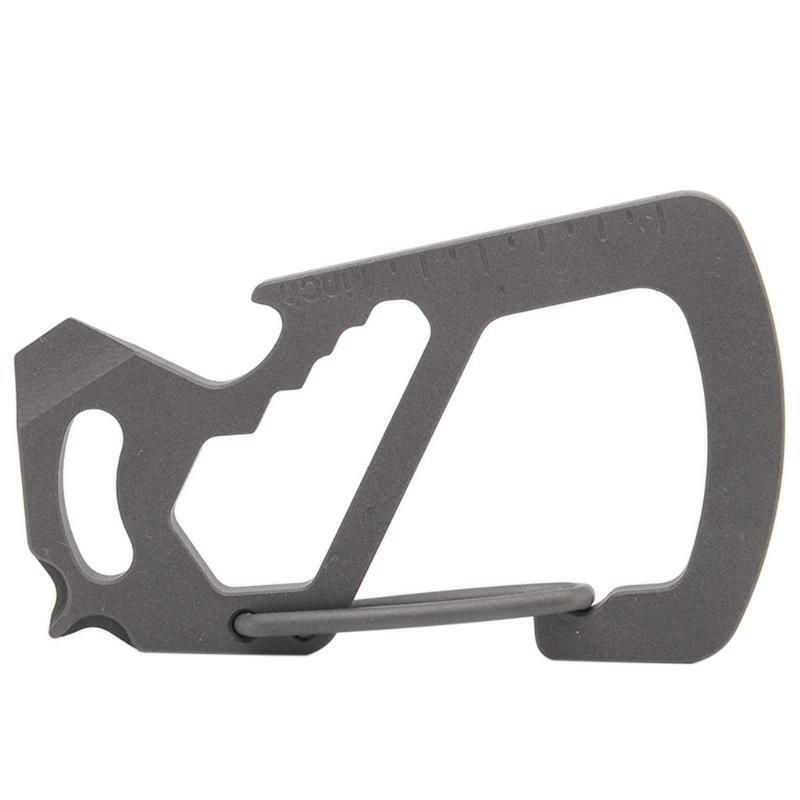 EDC Keychain Buckle Irregular Spring Clasp Climbing Carabiner Keychain Holder
