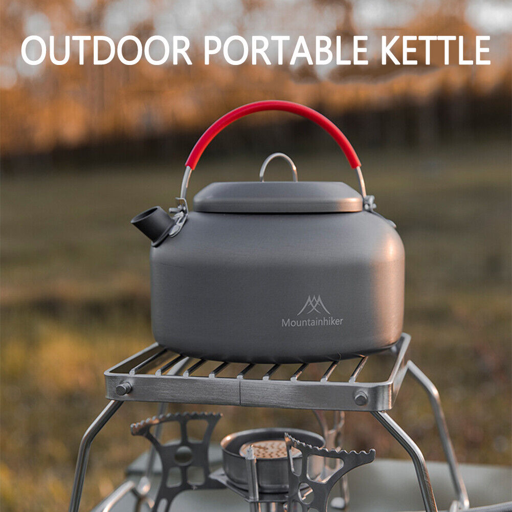 Outdoor Camping Water Kettle Stainless Steel Hiking Picnic Cookware Teapot
