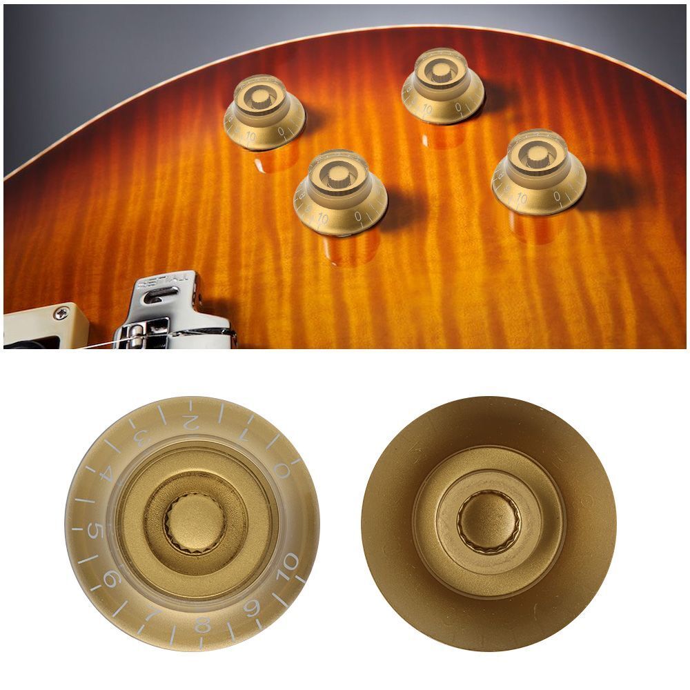 Bass Tuning Switch Electric Guitar Speed Control Hat Shape Knob For Les Paul LP