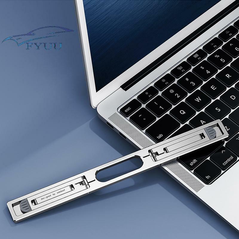 CNC Aluminum Vertical Laptop Stand Adjustable Angle Foldable Holder For Tablet