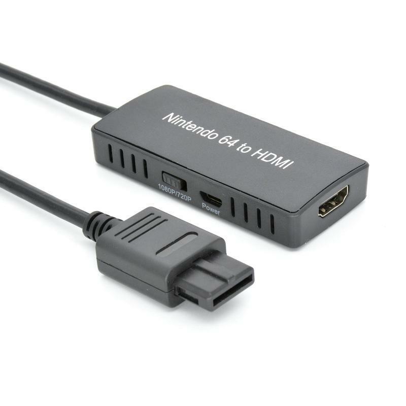 1080P Conversion Adapter Cable N64 Input to HDMI-Compatible Output AV Adaptor