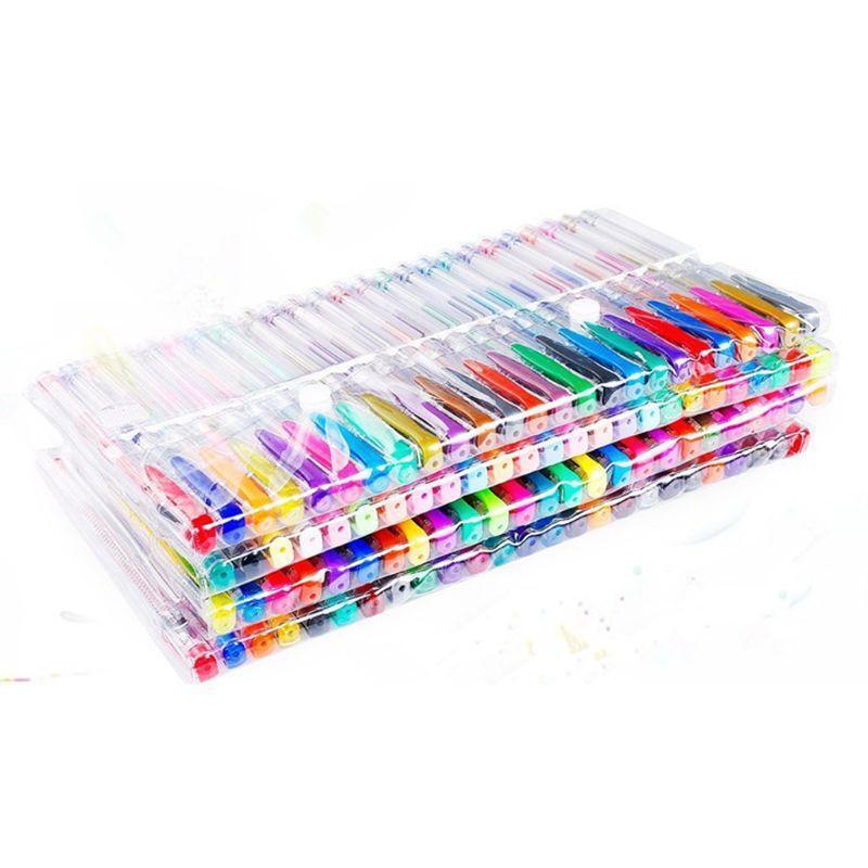 100 Color Marker Gel Pen Glitter Metallic Pastel Color No Duplicates Drawing Pen