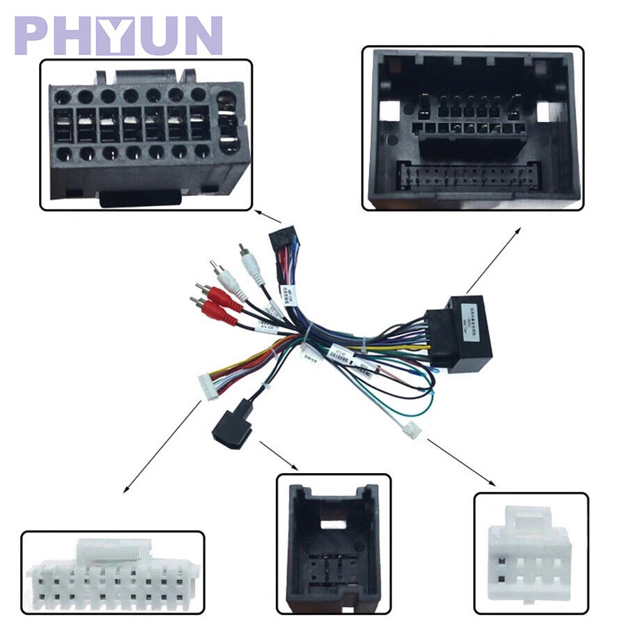 1pc Car 16 Pin Radio Player Power Cable Wire Harness W/Canbus Box For Chevrolet