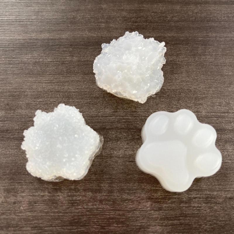 8xDIY Crystal Epoxy Cat Claw Silicone Mold Quicksand Hollow Cat Paw Sparkle Mold