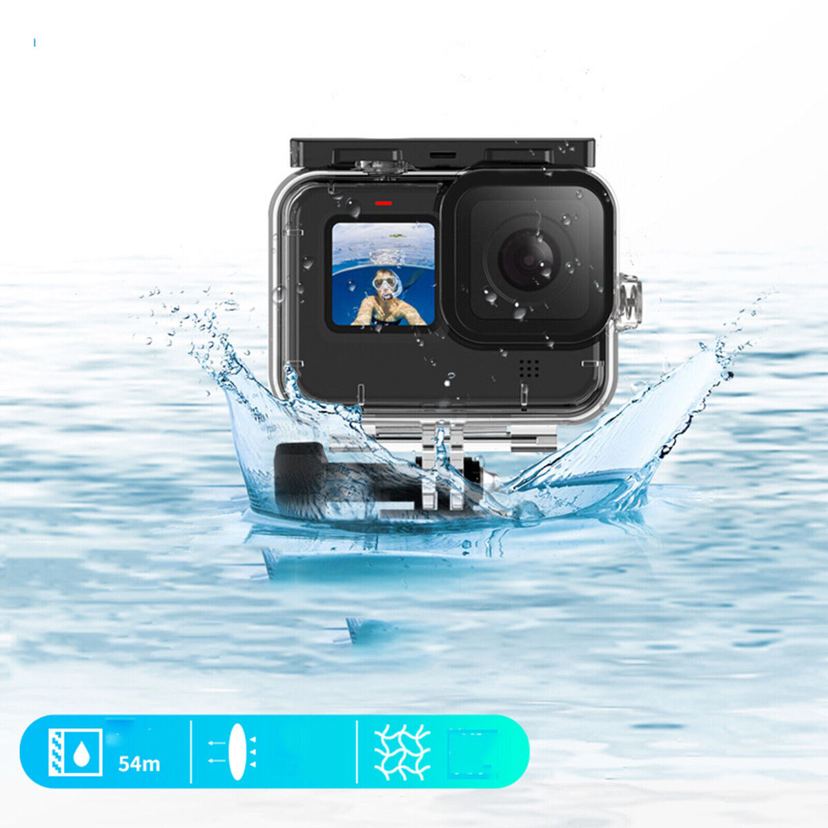 TELESIN Waterproof Camera Protective Case Shell Housing Case for GoPro Hero10/9