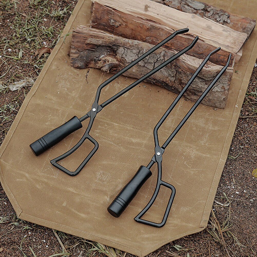 Outdoor Camping Barbecue Charcoal Clamp Portable Cooking Fire Tongs Clip