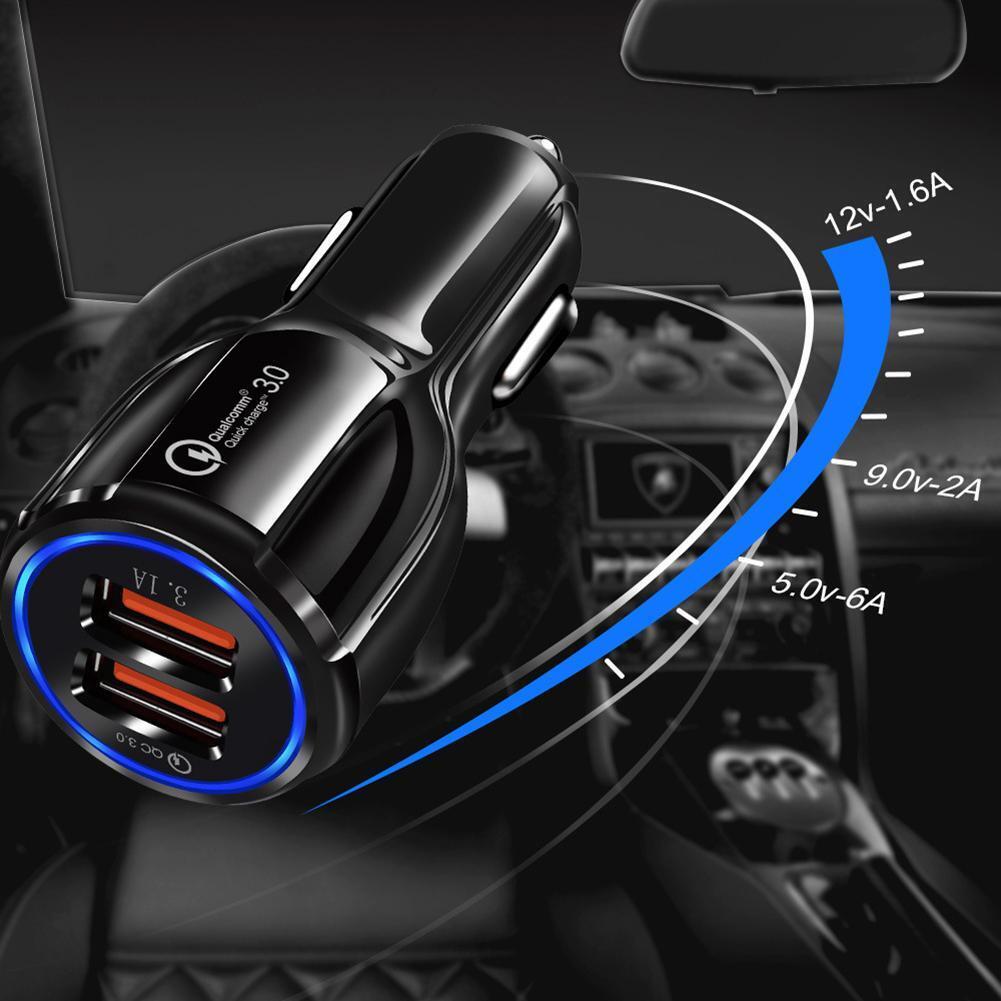 Quick Charge QC 3.0 USB Car Charger 3.1A Fast Charging Charger Adapter