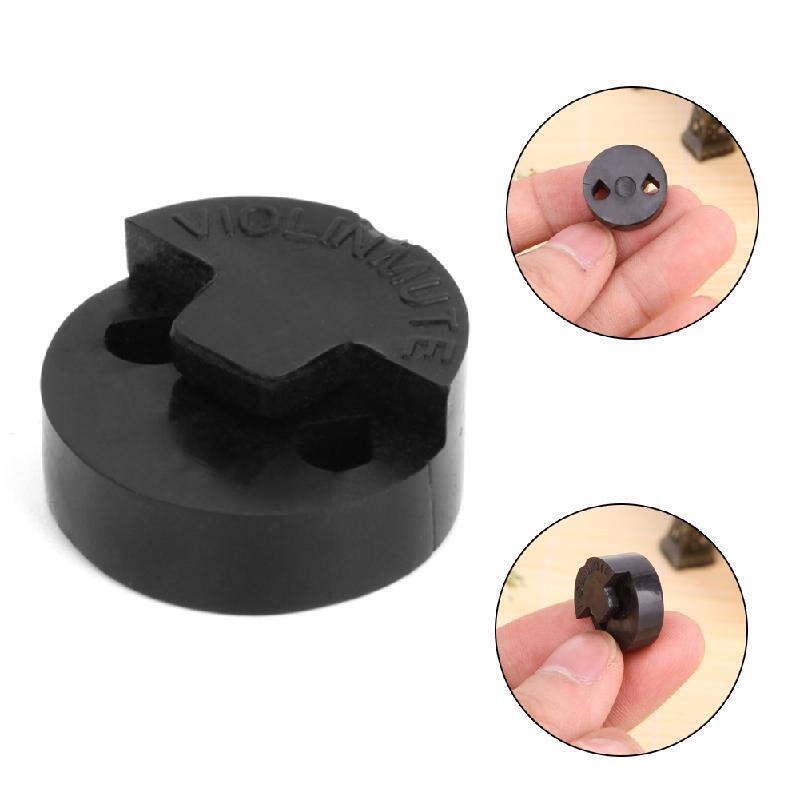 1Pc Acoustic Rubber Violin Mute Fiddle Silencer For Violin Sourdine Tools Black