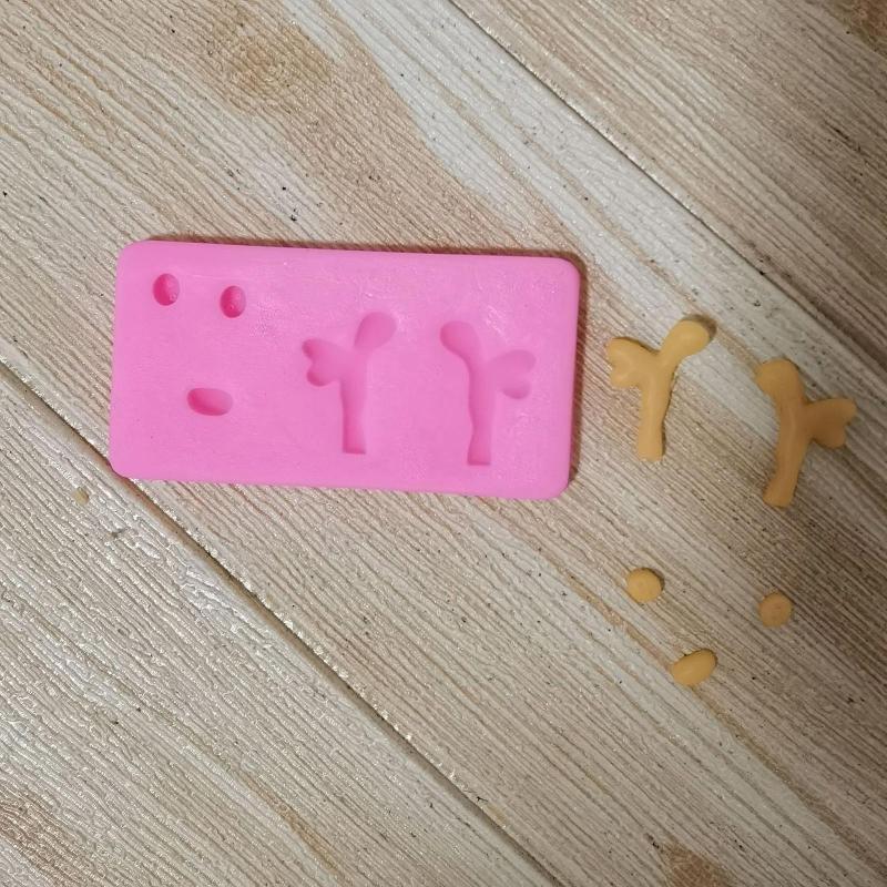 Silicone Mold Vivid Buckhorn Chocolate Candy Mold Polymer Craft Art DIY Molds