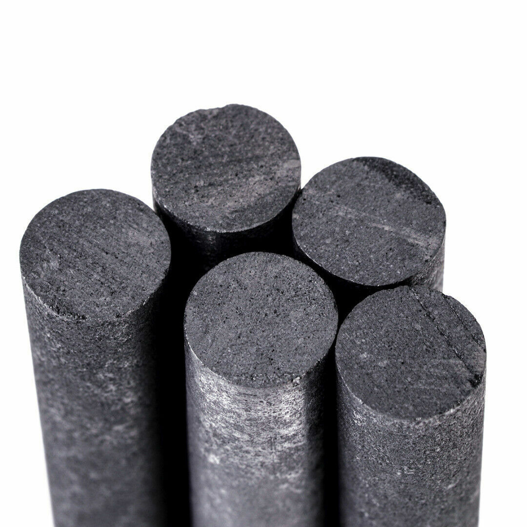 5Pc 10MM 99.99% Graphite Electrode Cylinder Rods Carbon Stirring Bar For Melting