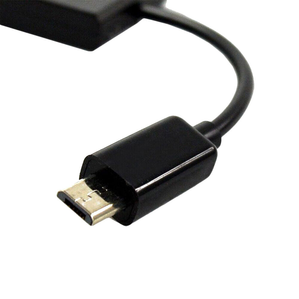 Phone Flash Drive Mouse Micro USB HUB 3 In1 Converter Host OTG Cable Adapter