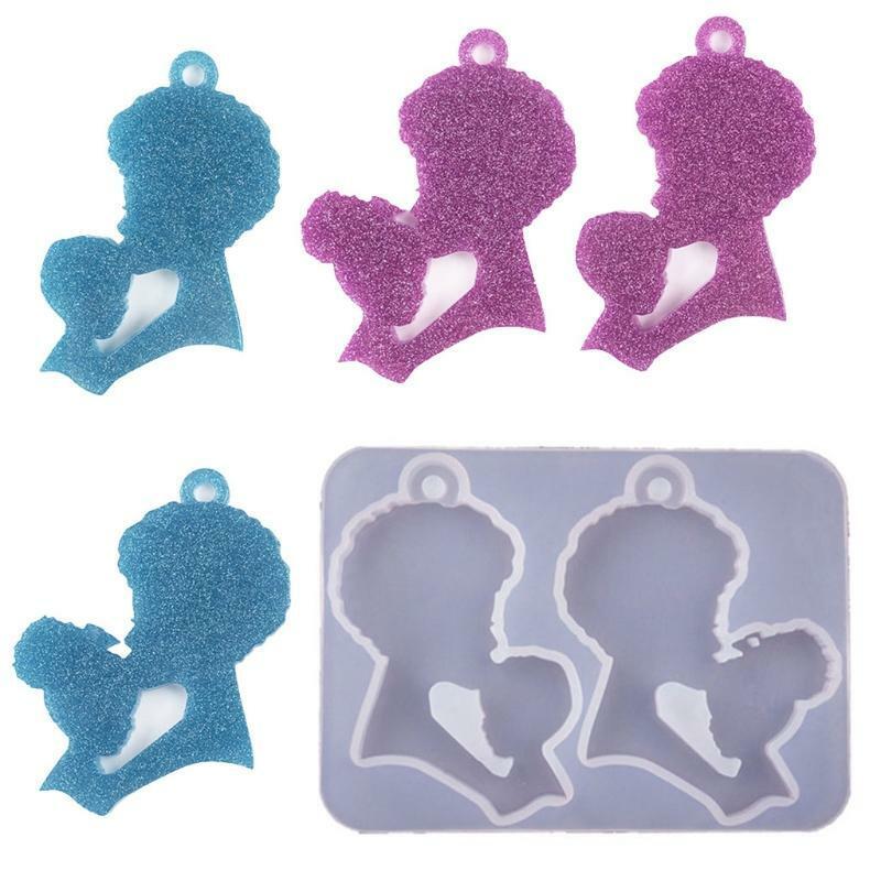 DIY Mother's Day Pendant Casting Silicone Mould Kit Keyrings Art Crafts Making