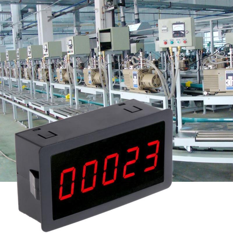 DC 12-24V Red 5 Digit 0.56" LED Panel Counter Meter Up Plus Totalizer 0-99999