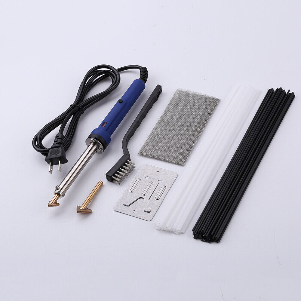 Plastic Welding Solder Iron Kit Car Bumper Dashboard Repair Tool (US Plug)
