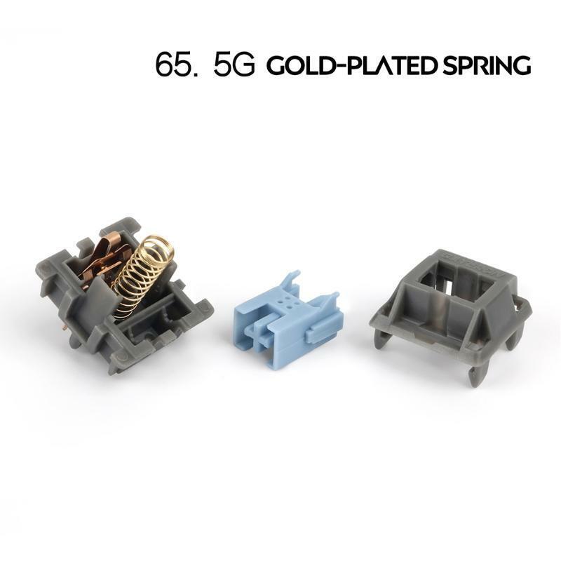 Mechanical Gaming Keyboard Switch 65.5g Force Kangaroo Stem Switches Pre Lubed