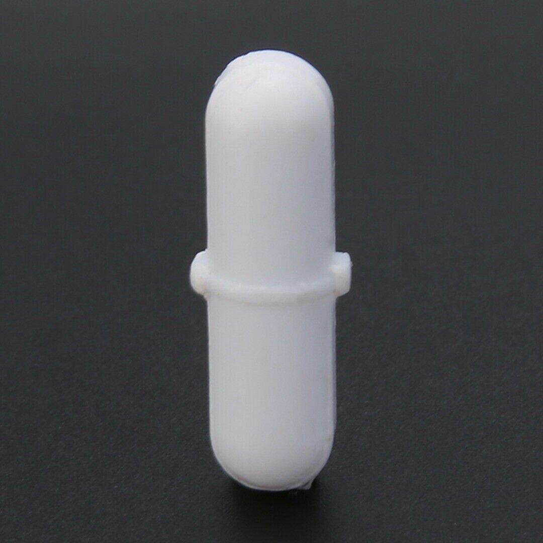 2Pcs  1 inch magnetic stirrer bar stir mixer bars PTFE lab spin spinner 7*25