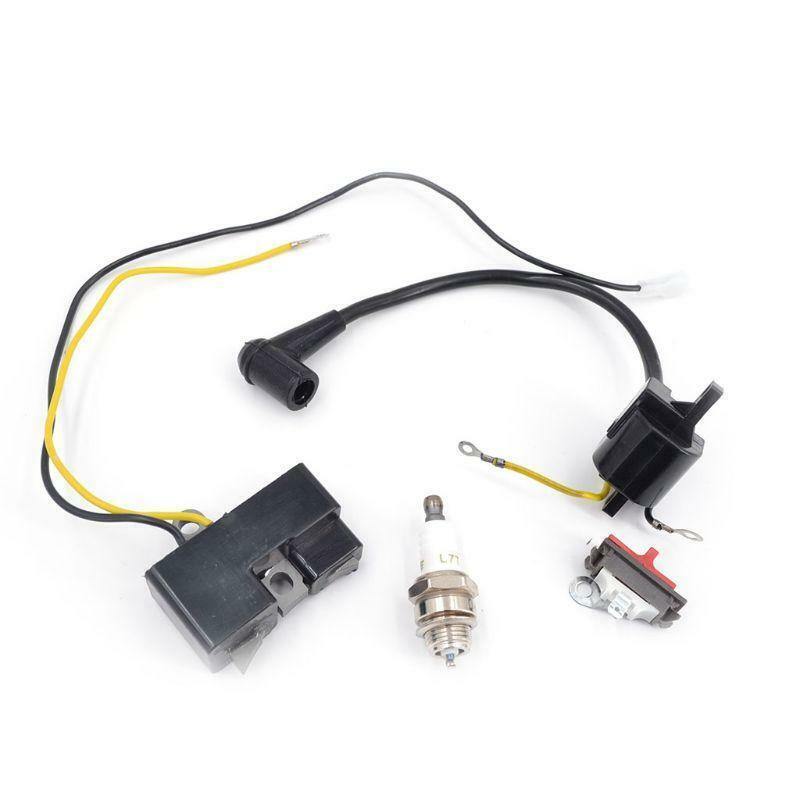 Upgrade Ignition Coil ABS & Metal Made Spark Plug Set Combustion Efficiency
