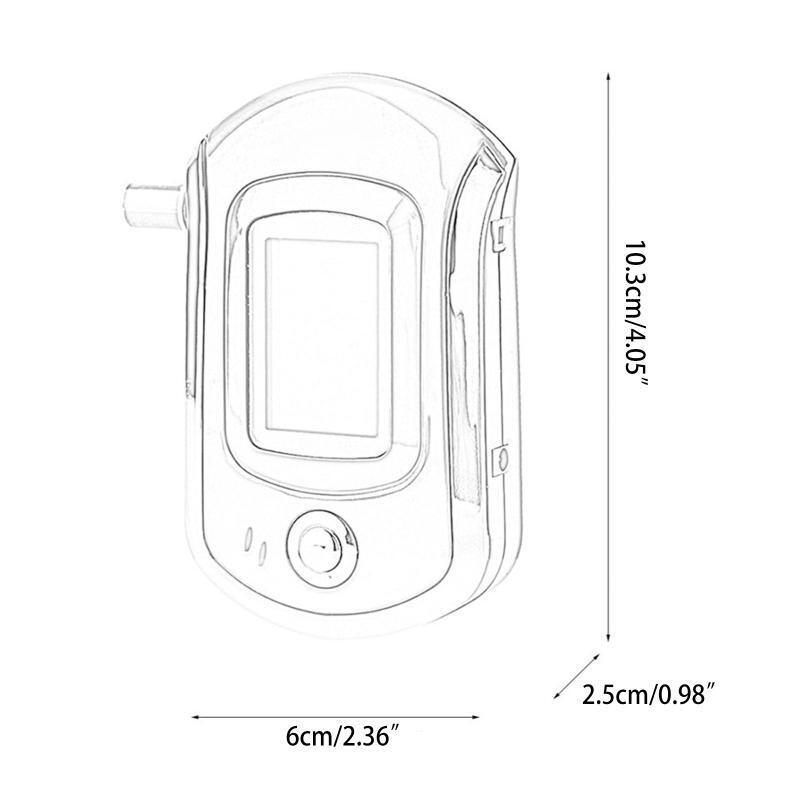 Portable Professional Breath Alcohol Meter Police Accurate Semiconductor Sensor