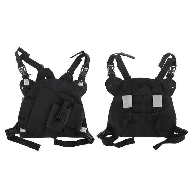 Radio Walkie Talkie Harness with Zipper for   Front Pack Vest Pouch Carry Case