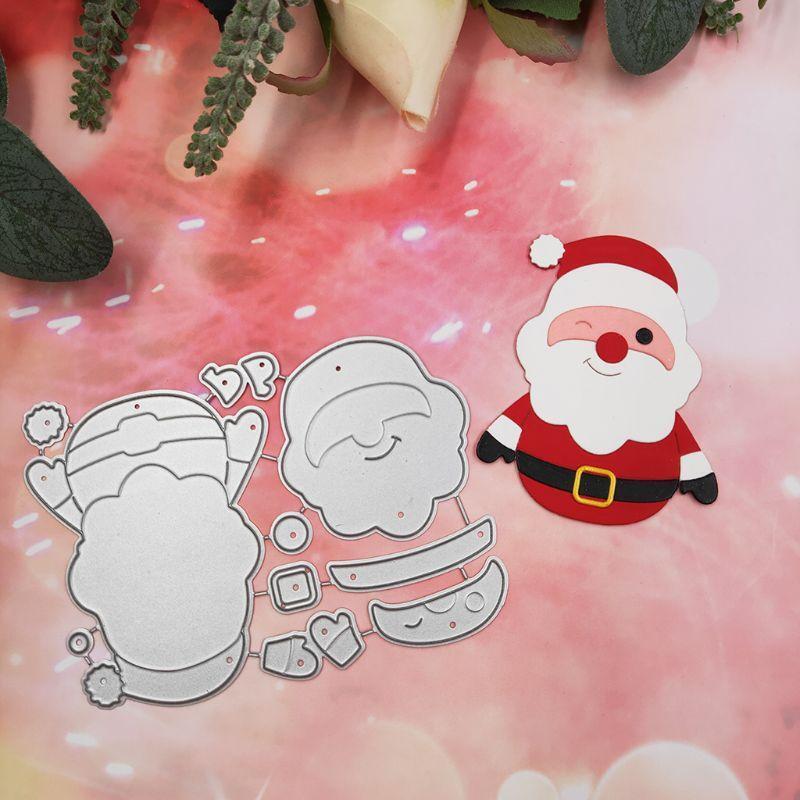 Christmas Santa Claus Metal Cutting Dies Stencil Scrapbooking DIY Album Stamp