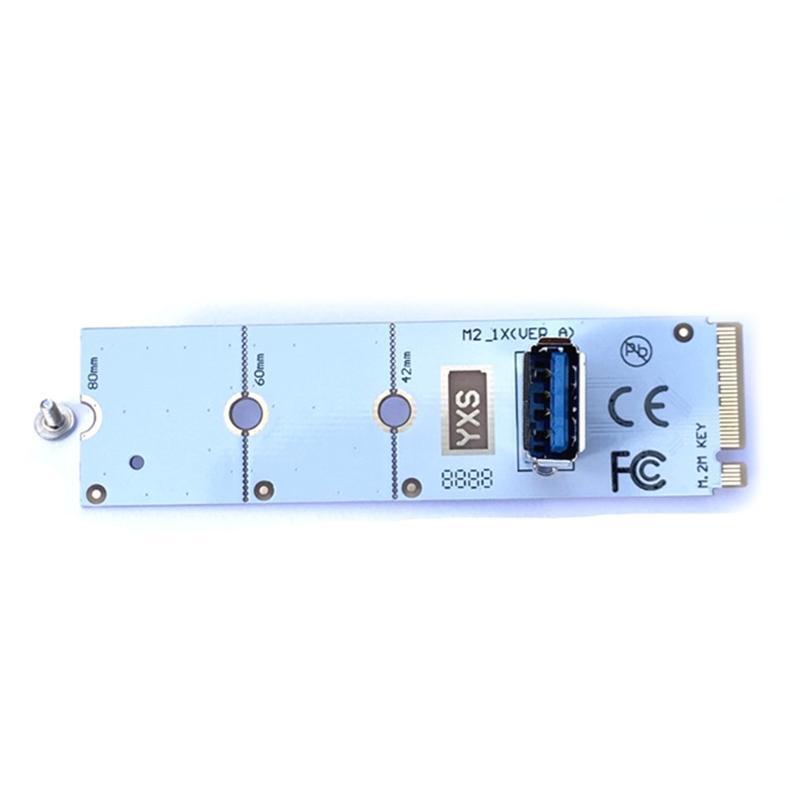 M.2 M-KEY to USB 3.0 Converter NGFF to USB3.0 Riser Extender Card 2242 2260 2280