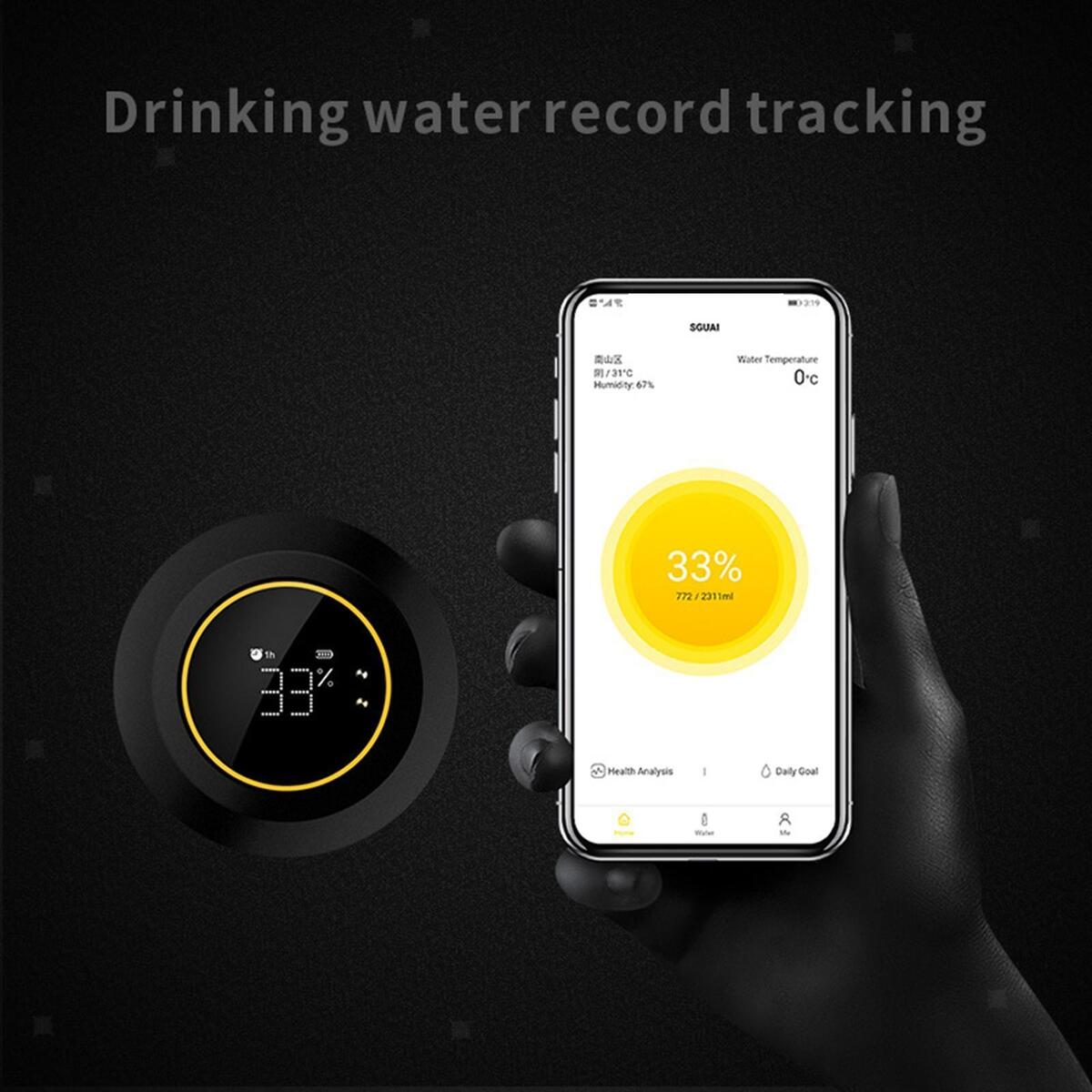 Smart Insulated Bottle IPX7 Portable Water Bottle Rechargeable for Home