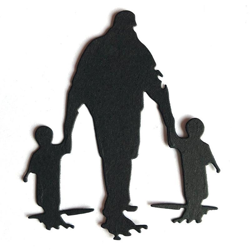 Dad Son Metal Cutting Dies Stencil Scrapbooking DIY Album Stamp Paper Card Mold