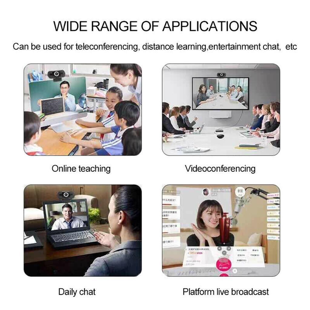 Versatile Laptop Video Camera HD Adaptive Image USB Streaming