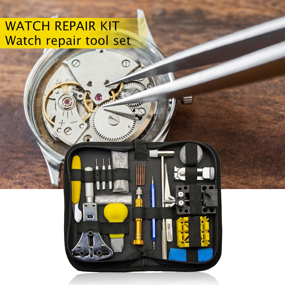 185pcs Watches Repairing Tool Kit Watch Case Cover Opener w/Carrying Case