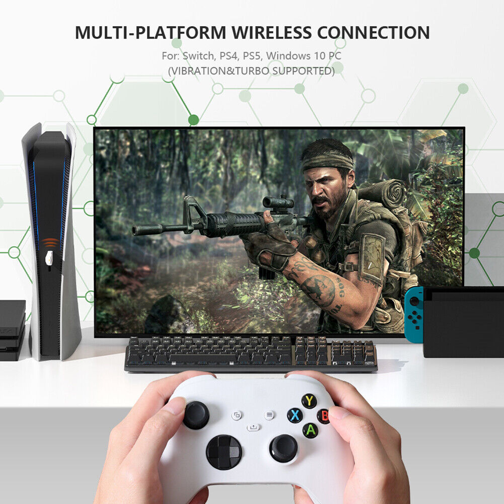BIGBIG WON R100 USB Wireless Adapter for Windows Switch PS4 PS5 XBOX One S