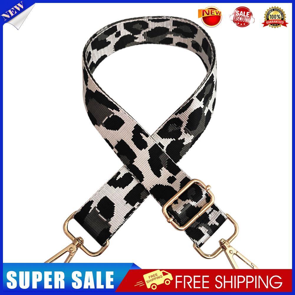 Leopard Strap for Crossbody Shoulder Bag Accessories Replacement (White)