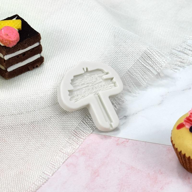 DIY Happy Birthday Shaped Chocolate Molds Cake Decorating Gadgets Fondant Moulds