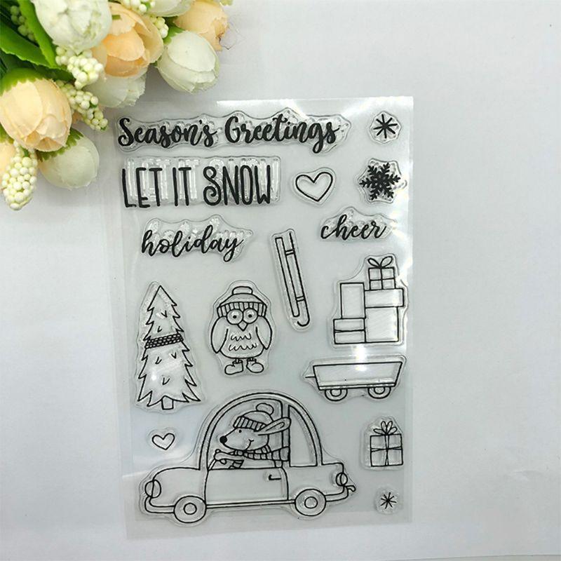 Car gifts Clear Stamps Seal+Cutting Dies Stencil Set DIY Scrapbooking