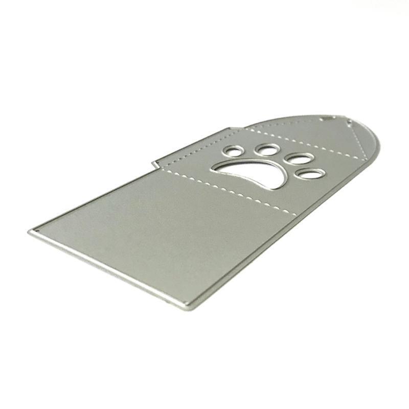 Dog Paw Print Box Metal Cutting Dies Stencil Scrapbooking DIY Album Stamp Paper