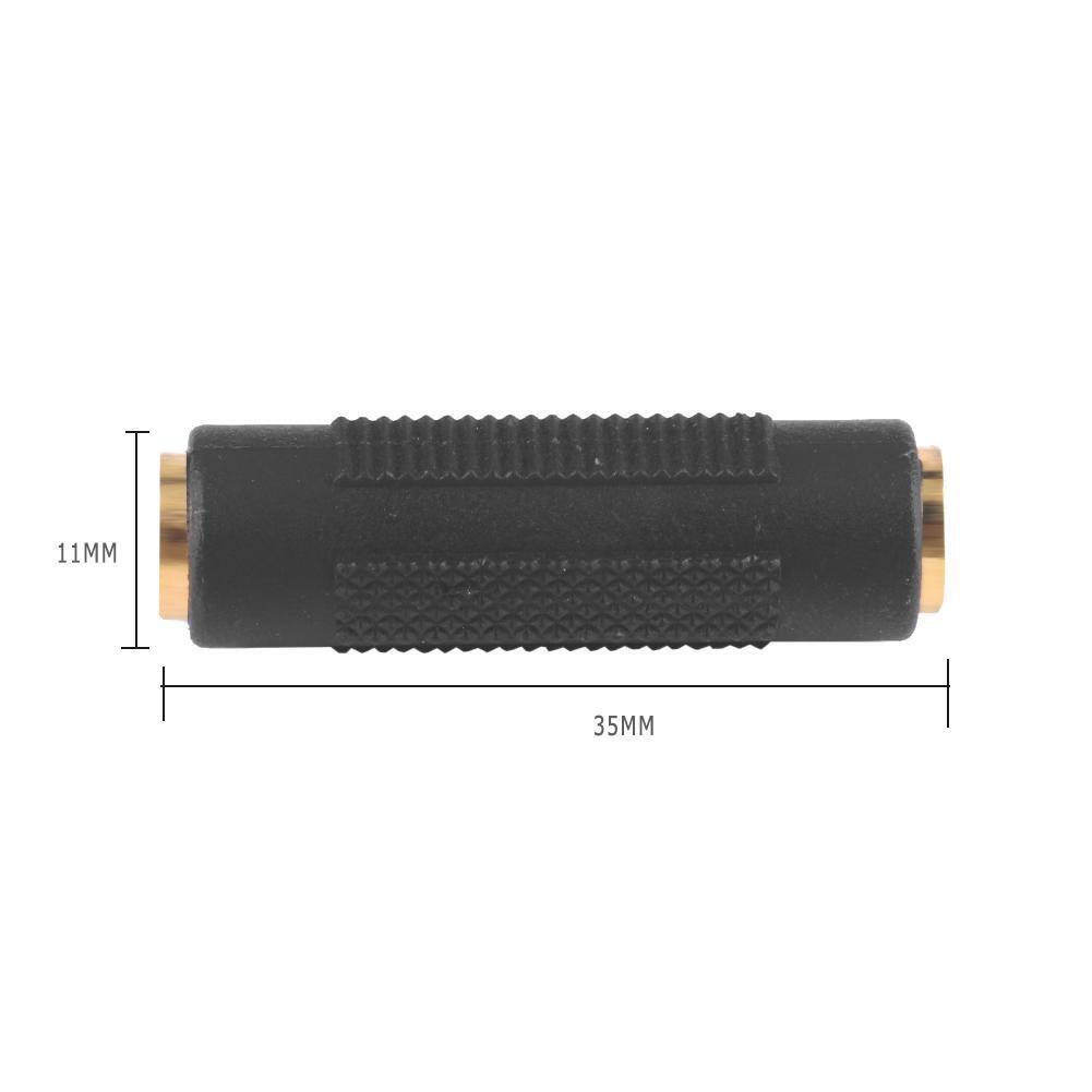 3.5mm Female to 3.5 mm Female Connector F/F Stereo Audio Coupler Adapter