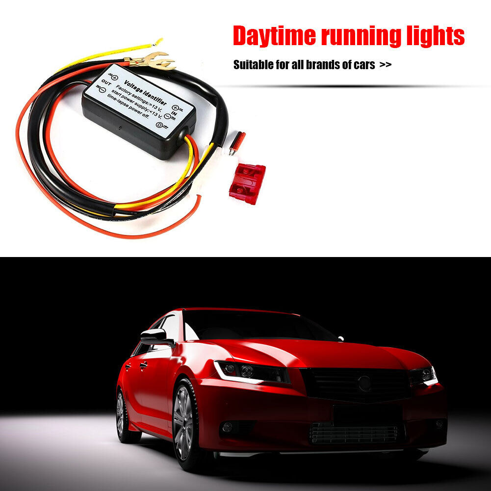 Car LED DRL Relay Harness Automatic On/Off Control Module Dimmer 12-18V DC